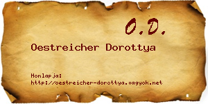 Oestreicher Dorottya névjegykártya